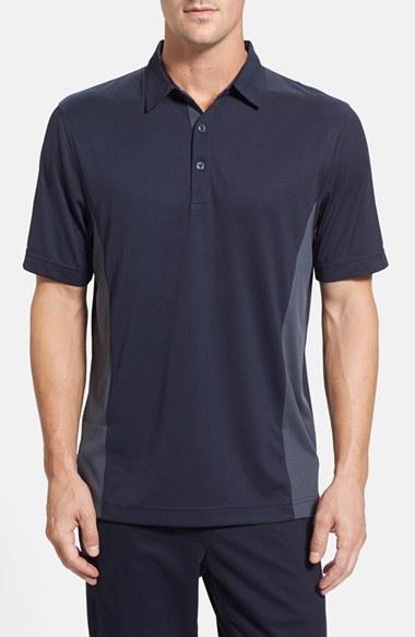 Men's Cutter & Buck 'willows' Colorblock Drytec Polo - Blue