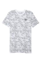 Men's Under Armour Sportstyle Print Charged Cotton Fitted T-shirt - White