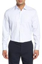 Men's John W. Nordstrom Traditional Fit Stripe Dress Shirt .5 - White