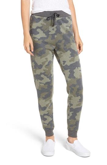 Women's Bp. Camo Jogger Pants, Size - Green