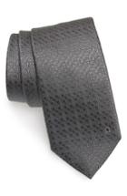 Men's Salvatore Ferragamo Erve Gancini Silk Tie, Size - Grey