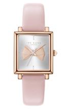 Women's Ted Baker London Isabella Leather Strap Watch, 24mm