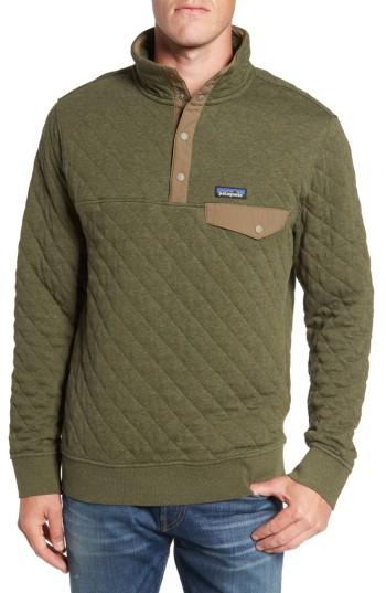 Men's Patagonia Snap-t Quilted Fleece Pullover - Green