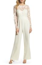 Women's Eliza J Embroidered Bodice Wide Leg Jumpsuit