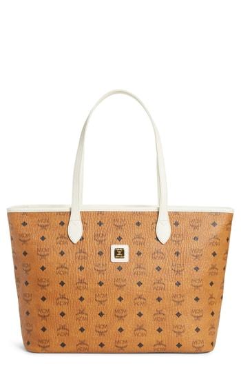 Mcm Medium Liz Visetos Shopper - Brown