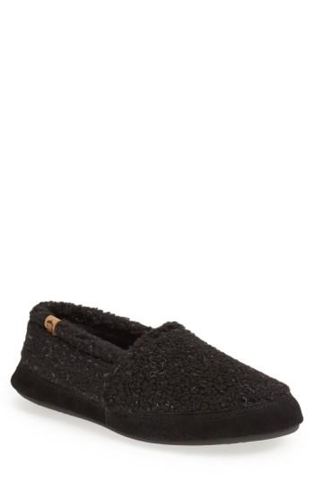 Men's Acorn Moc Slipper, Size - Black