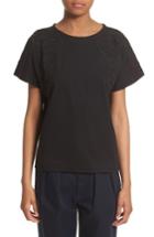 Women's Tricot Comme Des Garcons Embroidered Tee - Black
