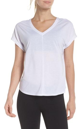 Women's Zella Release Cutout Tee, Size - White