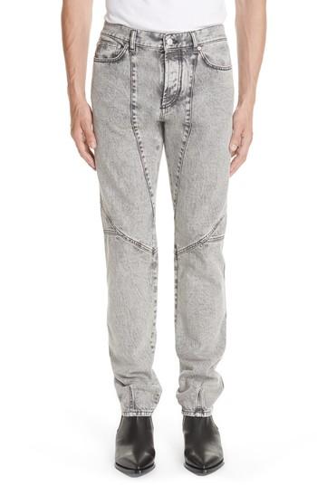 Men's Givenchy Slim Fit Biker Jeans - Grey