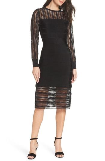 Women's French Connection Vivian Spotlight Sweater Dress - Black