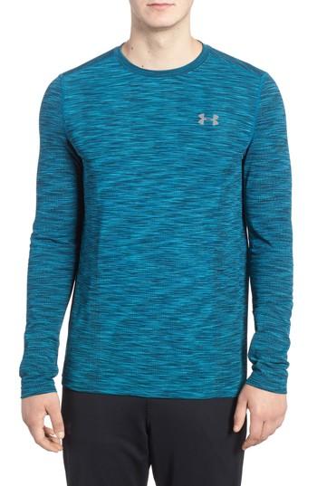 Men's Under Armour Threadborne Fitted Training T-shirt, Size - Blue