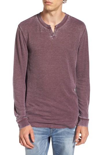 Men's The Rail Notch Neck Thermal T-shirt - Burgundy