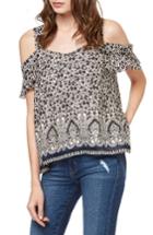 Women's Sanctuary Annie Off The Shoulder Print Top