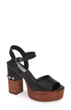 Women's Steve Madden Tame Platform Sandal .5 M - Black