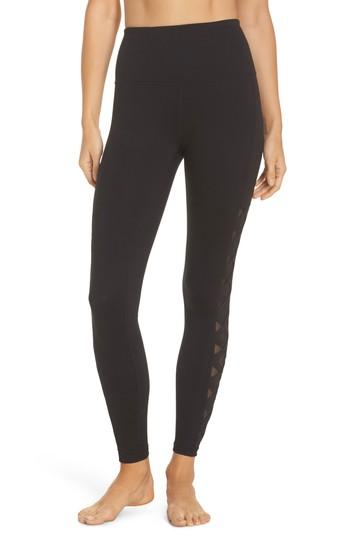 Women's Zella Laser Cut High Waist Leggings, Size - Black