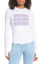 Women's Spiritual Gangster Graphic Long Sleeve Tee - White