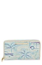 Women's Brahmin Suri Printed Leather Wallet - Blue