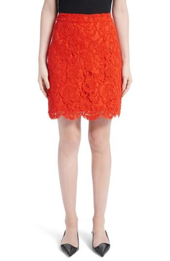 Women's Proenza Schouler Corded Lace Miniskirt - Coral