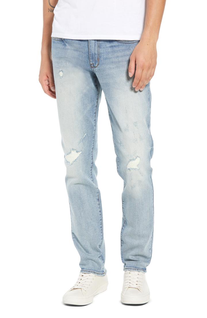 Men's The Rail Rip & Repair Skinny Jeans X 32 - Blue