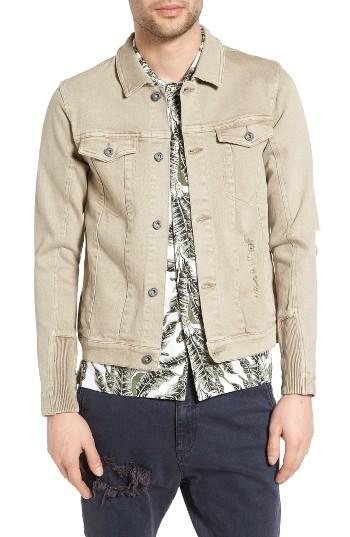Men's Zanerobe Greaser Denim Jacket - Beige