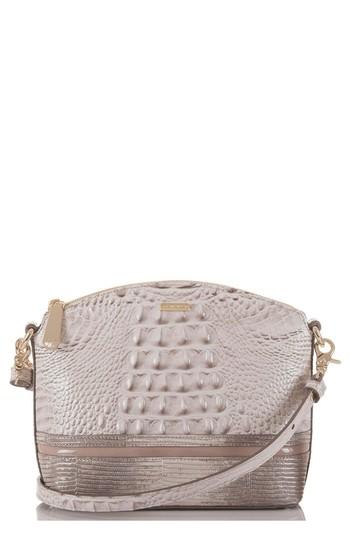 Brahmin Mini Duxbury Leather Crossbody Bag - Grey