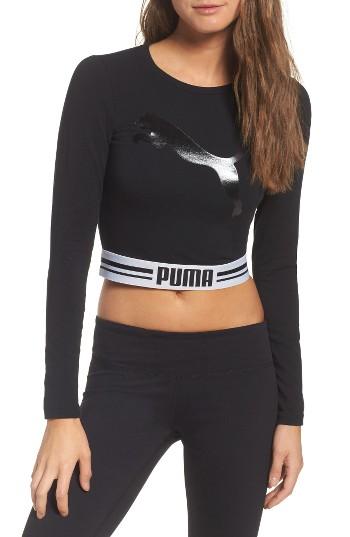 Women's Puma Cat Crop Tee