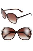 Women's Tom Ford Carola 60mm Sunglasses - Havana/ Gradient Brown Lenses