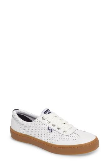 Women's Keds Tournament Perforated Sneaker .5 M - White