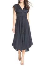 Women's Ever New Clementine Pleat Waist Midi Dress - Blue