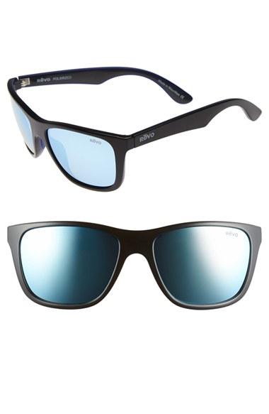 Men's Revo 'otis' 57mm Polarized Sunglasses - Black/ Blue Water
