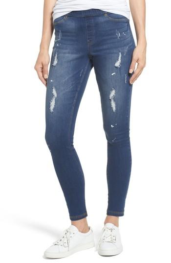 Women's Hue Paint Splatter Denim Leggings