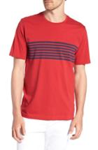Men's 1901 Slub Stripe Pima Cotton T-shirt - Red