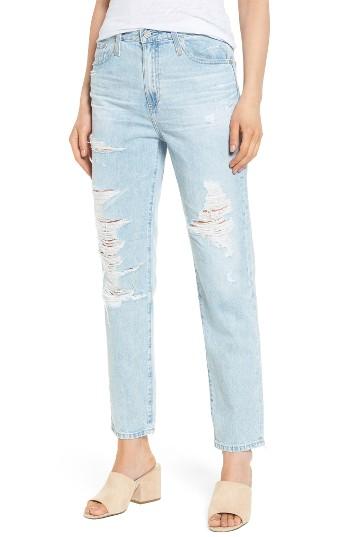 Women's Ag The Phoebe High Rise Slim Straight Leg Jeans - Blue