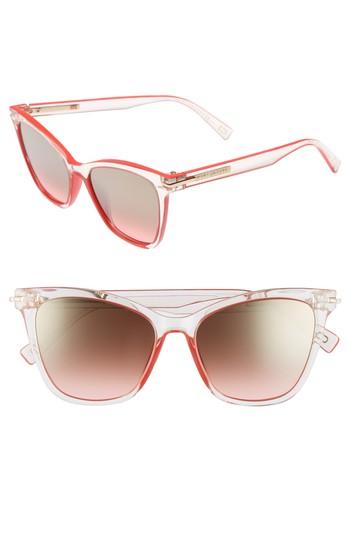 Women's Marc Jacobs 54mm Gradient Lens Sunglasses - Crystal Clear Black