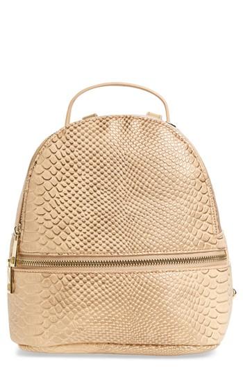Jules Kae Colette Faux Leather Backpack - Beige