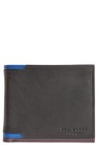 Men's Ted Baker London Baldi Corner Detail Leather Wallet -