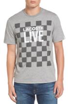 Men's Lacoste Check Graphic T-shirt - Grey