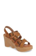 Women's Famolare Buckle Up Wedge Sandal M - Brown