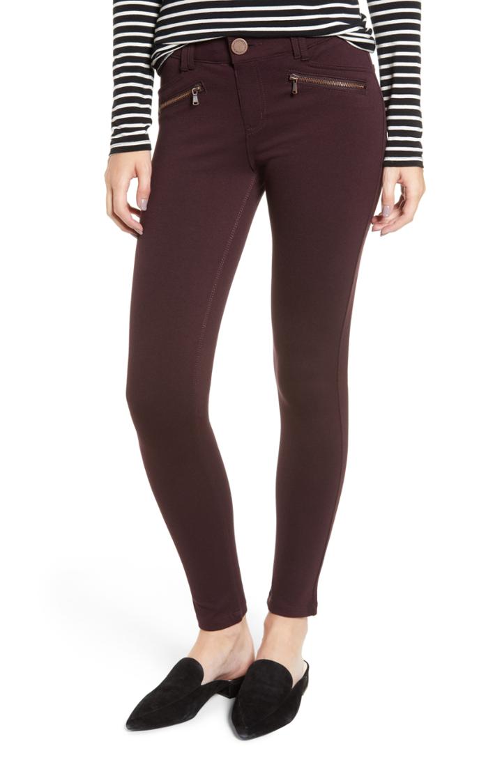 Women's Wit & Wisdom Ab-solution Skinny Ponte Pants (similar To 14w) - Purple