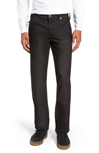 Men's True Religion Brand Jeans Geno Slim Straight Leg Jeans - Black