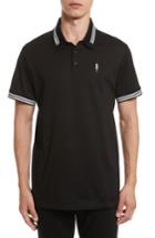 Men's Neil Barrett Stripe Tipped Polo - Black