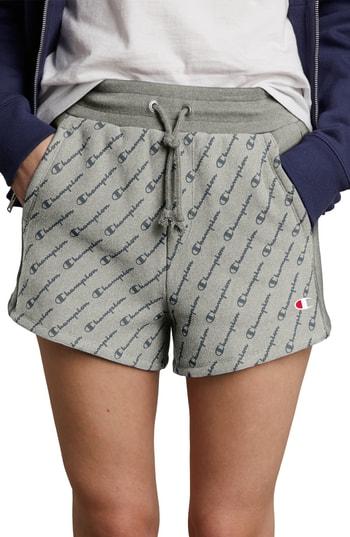 Women's Champion Reverse Weave Shorts, Size - Grey