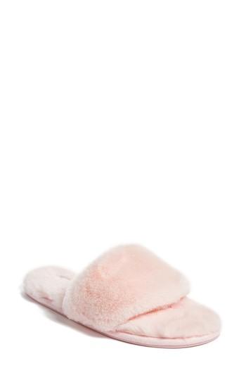 Women's Pj Salvage Faux Fur Slide Slippers - Pink