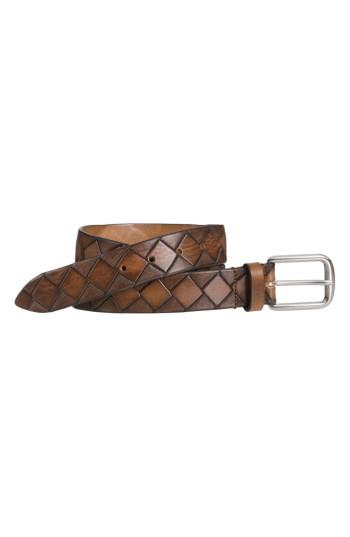 Men's Johnston & Murphy Basket Weave Belt