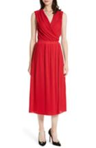 Women's Tracy Reese Surplice Fit & Flare Dress - Red