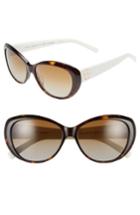 Women's Tory Burch 56mm Polarized Cat Eye Sunglasses -