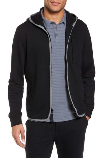 Men's James Perse French Terry Zip Hoodie (s) - Black
