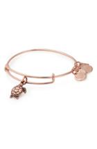 Women's Alex And Ani Charity By Design Sea Turtles Adjustable Wire Bangle