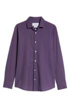 Men's Mizzen+main Damon Trim Fit Print Performance Sport Shirt, Size - Purple