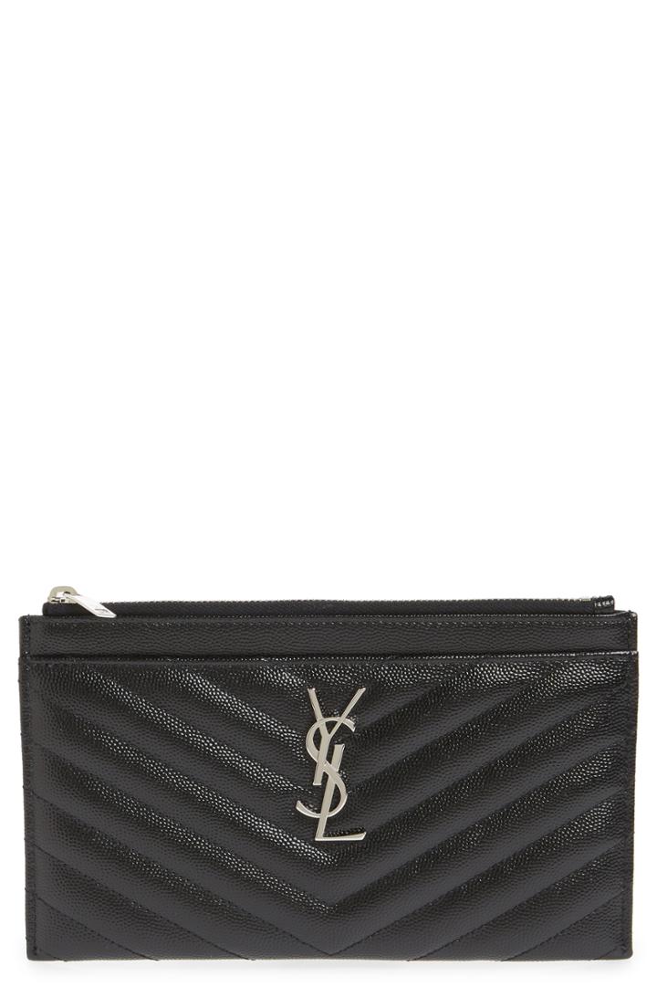 Women's Hobo Lauren Flower Embossed Clutch Wallet - Grey